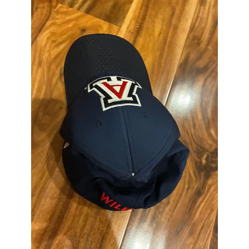 The Game University‎ of Arizona Wildcats Hat Navy Blue Stretch Fit Cap NCAA Mens